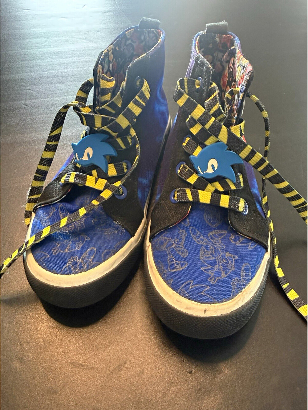 Ground Up SEGA Sonic the Hedgehog Kids High Top Canvas Sneakers Blue US 2